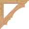 Ekena Millwork Balboa Traditional Smooth Bracket w/ Offset Brace, Western Red Cedar, 7 1/2"W x 46"D x 46"H BKT0806X46X46BOA01SWR - alternate 3